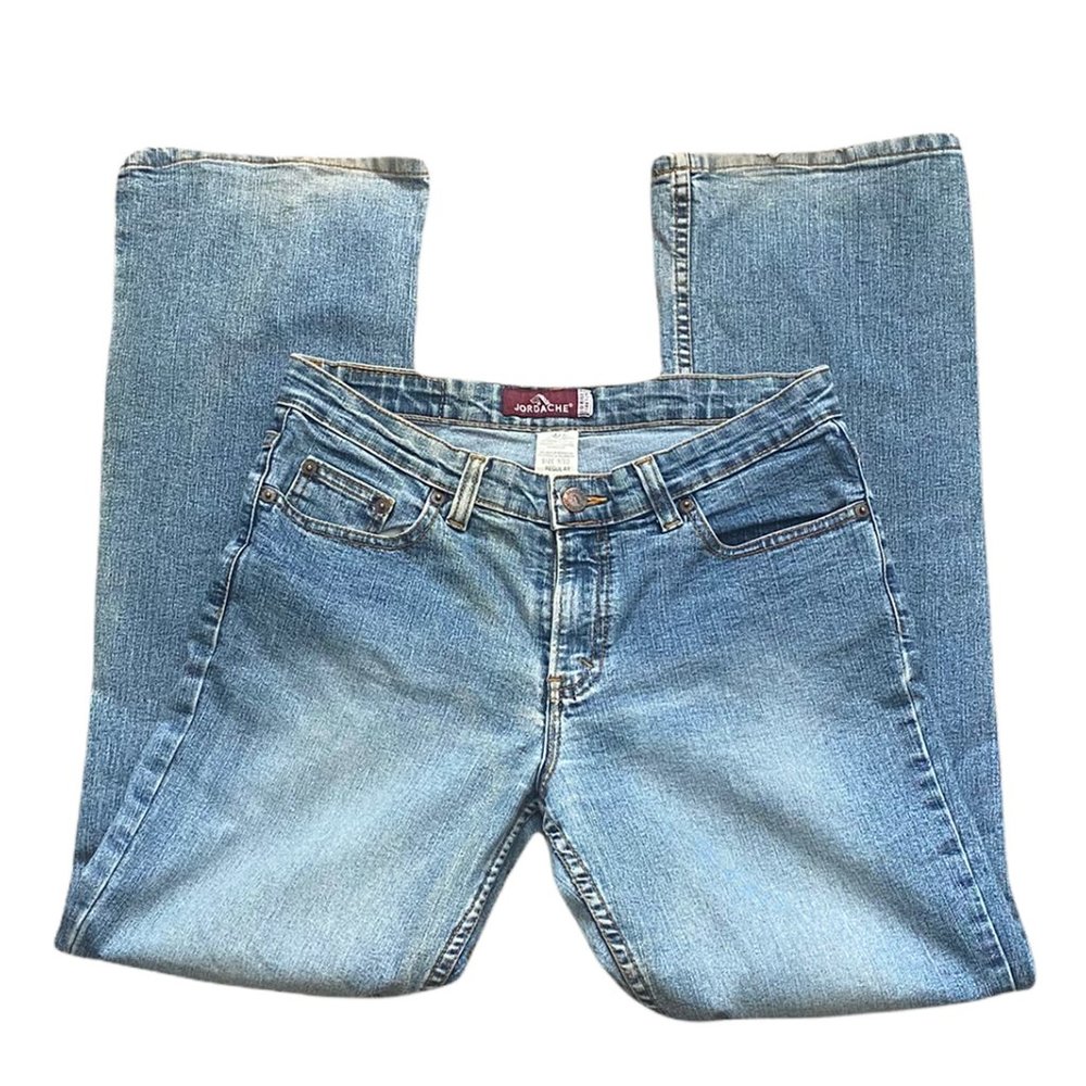 Jordache Womens Jeans size 9/10 Blue Lo-Rise Stretch Denim Zip Fly Vintage - Picture 3 of 9